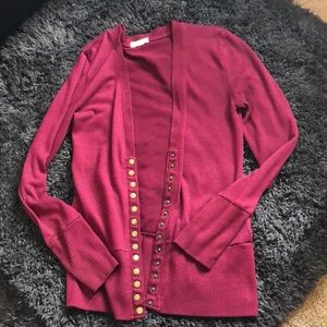 Maroon cardigan